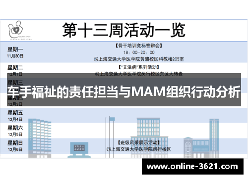 车手福祉的责任担当与MAM组织行动分析